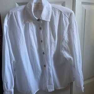 Curator SF Cropped Poet blouse